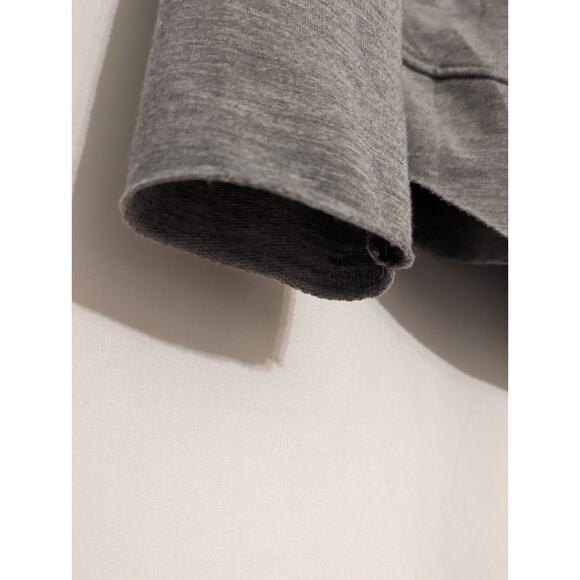 cupio pull over gray crowl neck long sleeve sweater light weight womens small - Picture 5 of 5